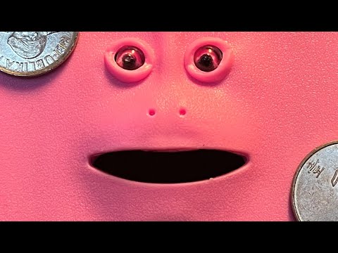 ASMR💥PINK FACEBANK EATING COINS #funnytoy