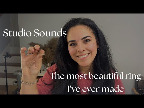 Studio Sounds: making a diamond and gold pave ring for Dr. Alexis Cowen