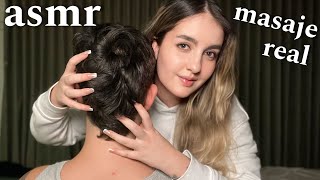 asmr MASAJE RELAJANTE de Espalda y Piojito Ale ASMR dormir