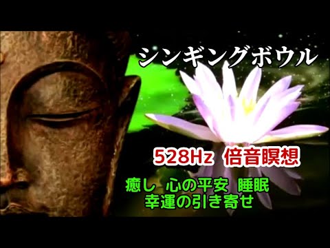 【シンギングボウル倍音瞑想】《528H》 癒し  心の平安  睡眠  DNA修復  アンチエイジング  幸運の引き寄せ