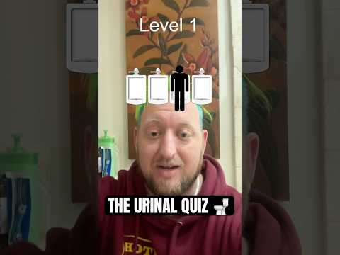 THE URINAL QUIZ #djhuntsofficial #tiktokfilter #urinalquiz #menbelike #comedy #funny #wtf