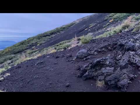 20240928、富士山須走ルート本六合目辺り