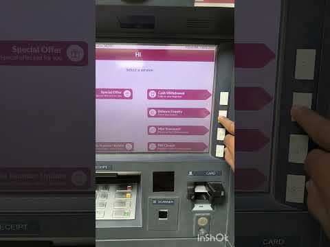 How can I check my bank balance in Axis Bank ATM machine