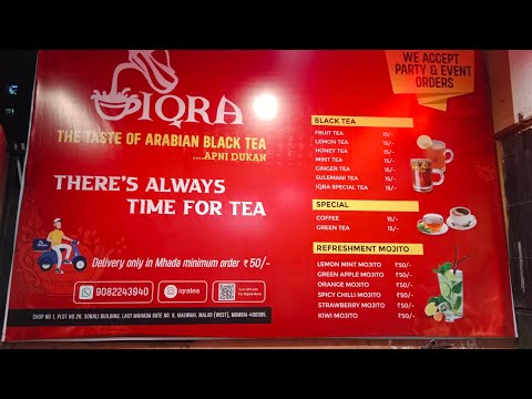 Arabian Black tea in MALWANI. ✌️I LOVE IQRA TEA CAFE