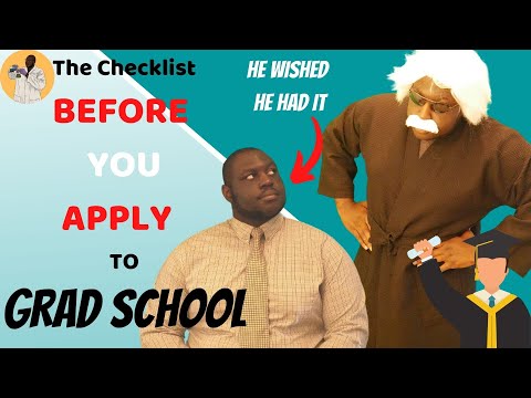 The Grad School Checklist | Watch Before It's Too Late!