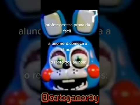 quando a prof fala que a prova tá facil #edit #fnaf #fnafmemes #comedia