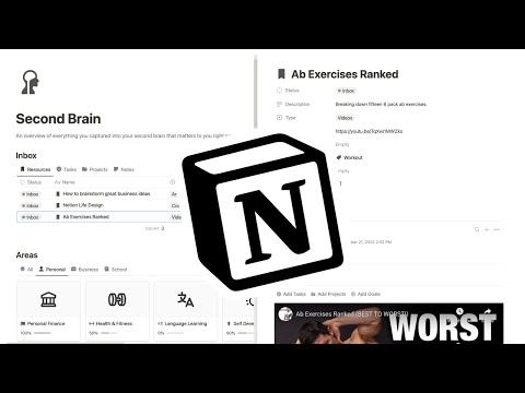 How to Organize Your Life in Notion - Second Brain Setup