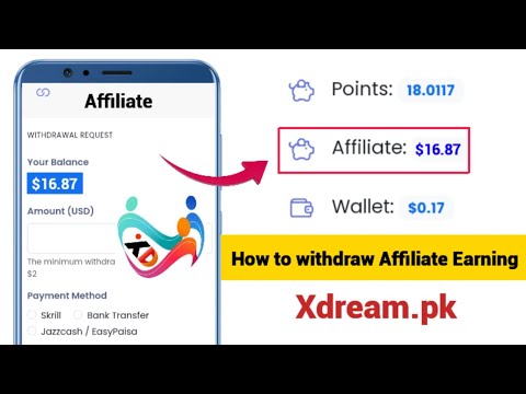 Xdream se affiliate earning kaise withdraw karin | Xdream se withdraw karne Ka Tarika | affiliate