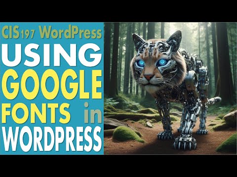 CIS197 Demo // Using Google Fonts in WordPress