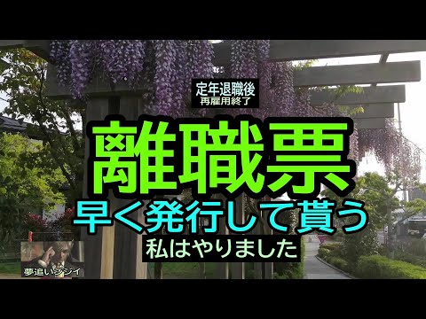 【定年退職】128「離職票・早く発行して貰う」私はやりました★夢追いプラン⑱★夢追いジジイ