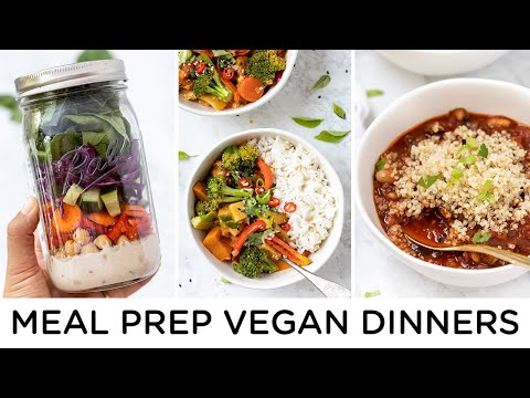 VEGAN MEAL PREP DINNER RECIPES ‣‣ easy & healthy