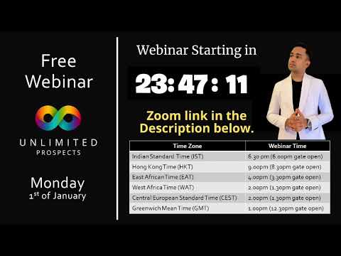 Unlimited Prospects - Free Webinar will start after the countdown - Stay Tuned