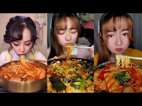 ASMR | 마라탕 麻辣烫 | 먹방 | SPICY HOT POT MUKBANG 声控吃播 | Ep1