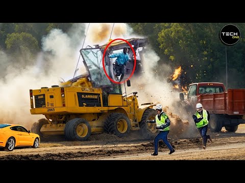 Dangerous Idiots Fastest Truck & Heavy Equipment Fails | Extreme Truck Idiots at Work #15