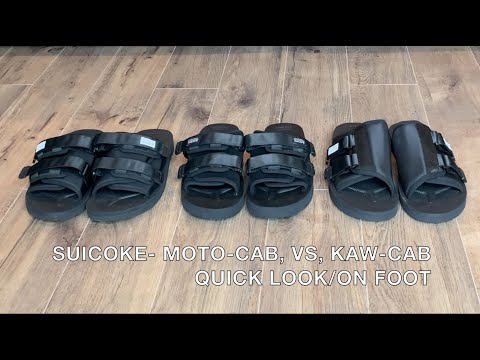 TRYING ON 3 PAIRS OF SUICOKE SANDALS - MOTO-CAB, VS, KAW-CAB + SIZING TIP