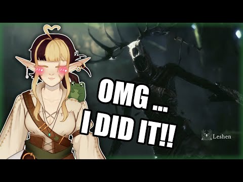 OMG SHE DID IT!!! | Monster Hunter World - Leshen fight | Wither 3 quest #vtuber #engvtuber [VOD]