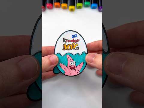 DIY Patrick Kinder Joy with Paper | Paper Craft Ideas #shorts #papercraft