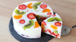 It's so easy to make ❗️10 minutes dessert - yogurt fruit jelly