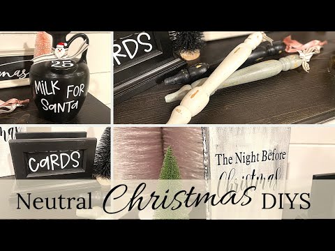 High End Neutral Christmas DIYs 🎄 Upcycled Christmas Décor 🎄Third Thursday Thrift Flips