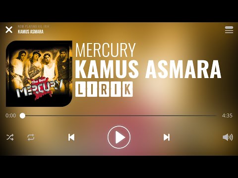 Mercury  - Kamus Asmara [Lirik]