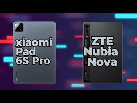 Xiaomi Pad 6S Pro (8 Gen 2) vs ZTE Nubia Redmagic Nova (8 gen 3) comparison