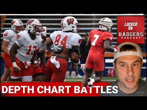 Wisconsin Badgers football depth chart battles! Does Chris Brooks Jr. and Cade Yacamelli play?