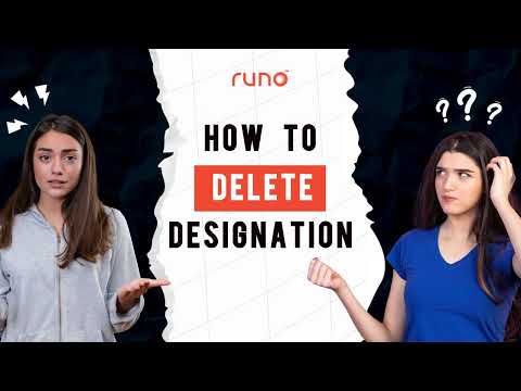 How to delete Designation | Mobile App | Runo