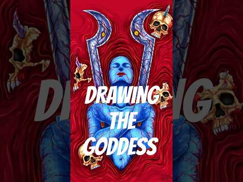 Drawing Goddess Kali!!! #art #fantasyart #kali #goddess #makali #hinduism