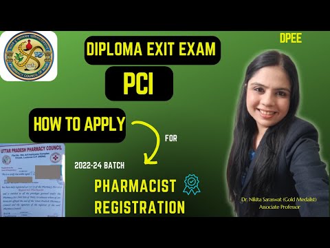 Pharmacist Registration for D.Pharm before Exit Exam for 1 Year | DPEE | Exit Exam Diploma in Pharma