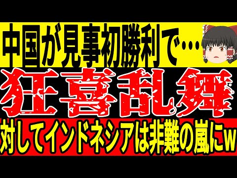 【サッカー中国】インドネシアに見事勝利で中国では大盛りあがり状態に！そしてインドネシアはシンテヨン監督の采配に対して非難の嵐に…【ゆっくりサッカー】