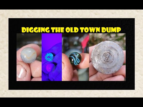 Town Dump Archaeology - Vintage Marbles - Bottle Digging - Cosmetics - Makeup - Antiques For Free -