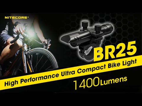 Nitecore BR25 1400 Lumen Triple Zone Coverage Rechargeable Bike Light