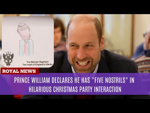 Prince William Declares He Has "Five Nostrils" in Hilarious Christmas Party Interaction