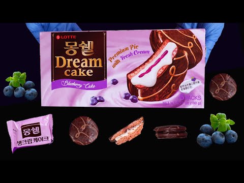 ASMR - LOTTE  Dream Blueberry Cake  to SandWich