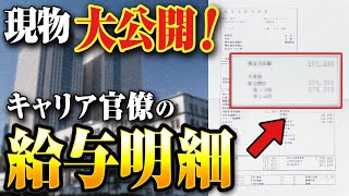 【元BCGの官僚芸人】 大公開！キャリア官僚の給与明細