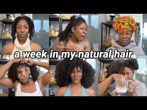 A "WEEK" IN MY TYPE 4 NATURAL HAIR | How I Style, Refresh, & Maintain EVERYDAY Definition!!