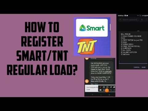 How to register regular load smart/tnt#howtoregisterload #smart/TNT? #regusterdata