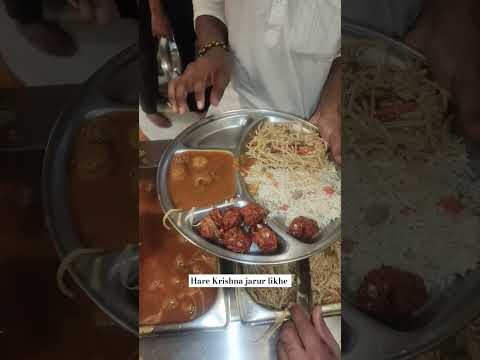 Iskcon temple juhu mumbai ll #parshad #food #shortvideo #youtubeshorts @KrishnBhakt12