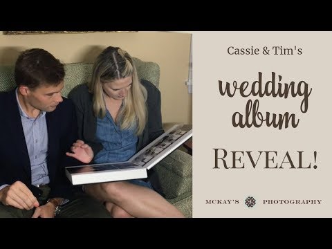 Cassie & Tim’s First Look at their heirloom wedding album