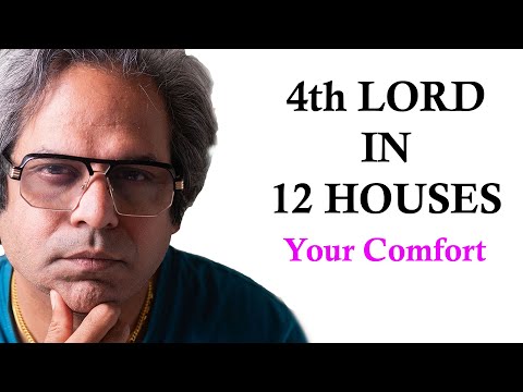 4th lord through all 12 houses in Vedic Astrology