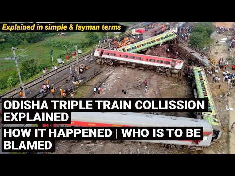 Odisha triple train collision / accident explained | coromandel express crashed in Balasore Odisha