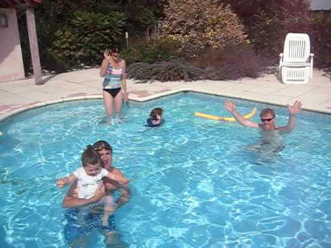 Ruby Jumping into pool