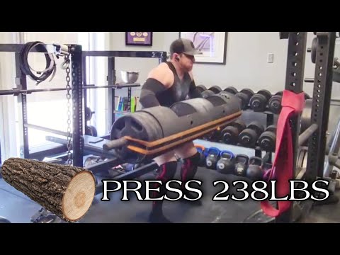 238lbs log press at 212lb bodyweight