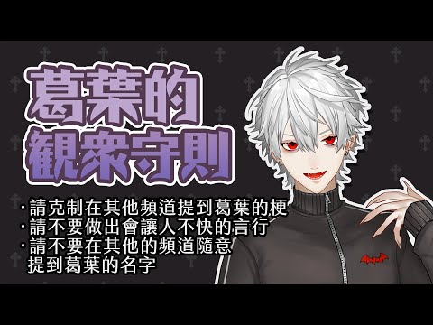 【葛葉/ベルモンド】葛葉的叮嚀及火畜注意事項【彩虹社中文】