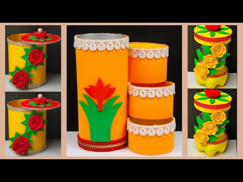 3 Multi-purpose Organizer DIY Ideas With Plastic Bottle | Plastic Bottle Craft Ideas | DIY Organizer