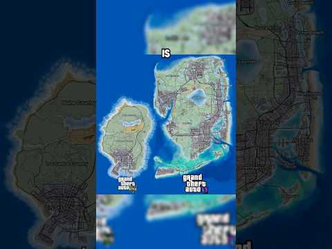 GTA 6 map will be huge (2x bigger) #shorts #gaming #grandtheftauto #gtav #gta6 #gta6leaks #gta