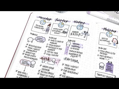 Bullet Journal Plan With Me: Purples!!!