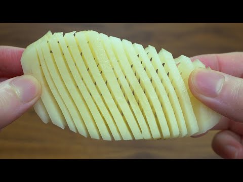 This is a accordion potato :: TikTok Recipe