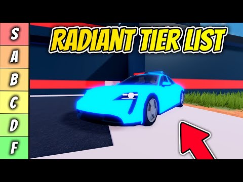 Ranking EVERY Radiant Color in Roblox Jailbreak (2023)