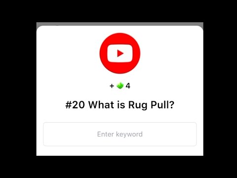 SEED Verify Code Today 5 Dec | #20 What is Rug Pull?